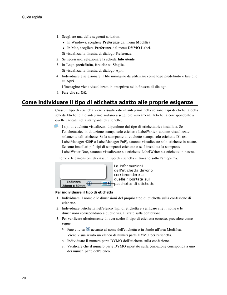 Dymo LabelWriter 450 Turbo Software Manual Manuale d'uso | Pagina 28