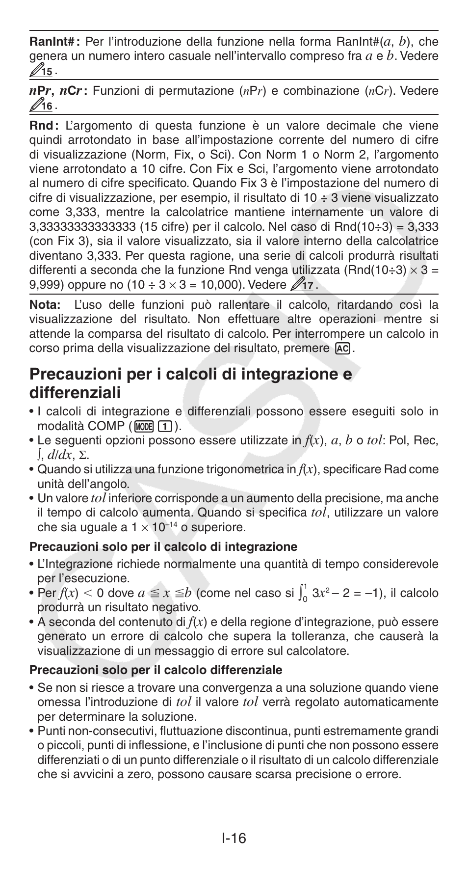 Conversione metrica, I-39, Casio fx-570ES PLUS Manuale d'uso, Pagina 40 /  48